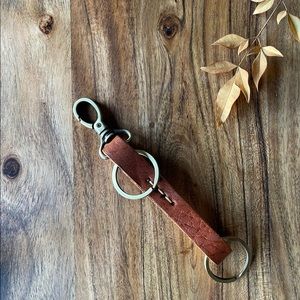 Leather keychain